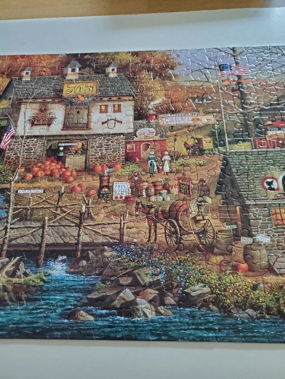 Charles Wysocki Olde Buck's County Fall 300 Large Piece Puzzle